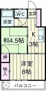 東和マンション【3階】の間取り