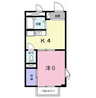 サンハイツ広久手B【2階】の間取り