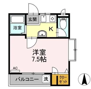 コスモ花園ハイツ【2階】の間取り