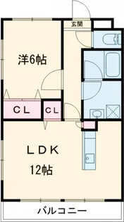 アビタシオンヴォワ・ラクテ【102号室】の間取り