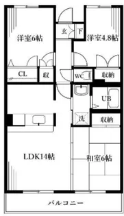 フラット大観【2階】の間取り