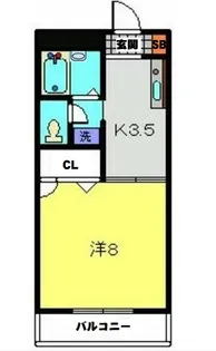 パティオ日吉A【102号室】の間取り