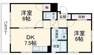 サンシティヒコタC2【2階】の間取り