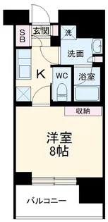 プレイ新丸子【1102号室】の間取り