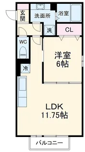 クレストヒルズ A棟【2階】の間取り