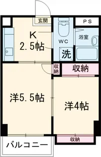 第8中島マンション【4階】の間取り