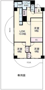 イトーピア稲毛マンション【1階】の間取り