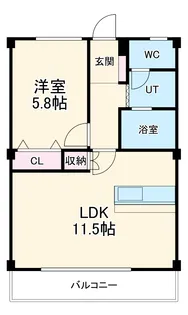 コーキア神楽【3階】の間取り