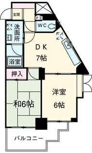 レインボー笠寺【302号室】の間取り