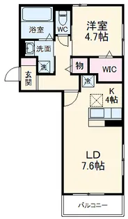 エスポワール稲口【101号室】の間取り