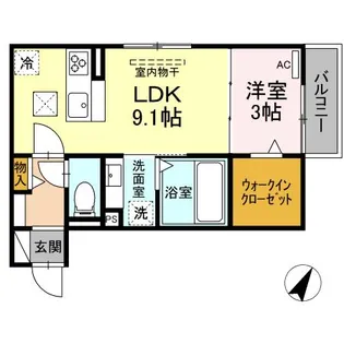 レクエルド【1階】の間取り