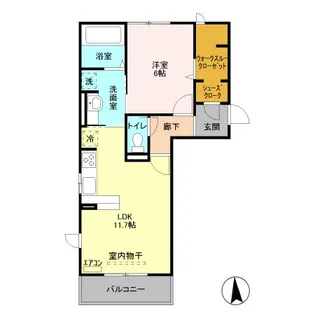 モン プレジール【3階】の間取り