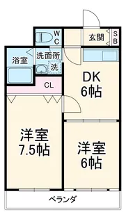 パテンザ石井【3階】の間取り