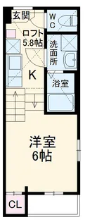 ENSOLEILLE FEN【1階】の間取り