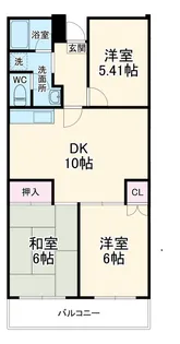 相栄プラザ【3階】の間取り