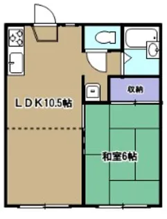 ホワイトパレス【103号室】の間取り