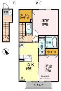 パークヒルズ ミモザ【2階】の間取り