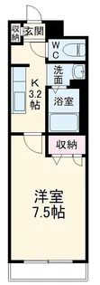 ノールヴィラージュ平塚【1階】の間取り