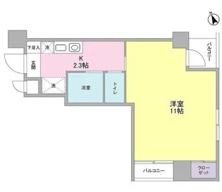 サザン三軒茶屋【4階】の間取り
