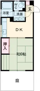 サンパレス国分寺【101号室】の間取り