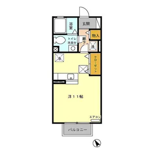 フォーサイト大西【1階】の間取り