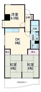 シュロス鵜の森【2A号室】の間取り