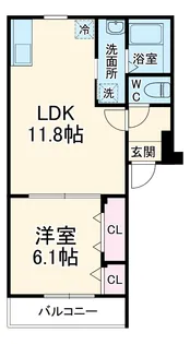 フジパレス守口梶町【2階】の間取り
