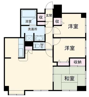 ヴィザージュ海老名【5階】の間取り