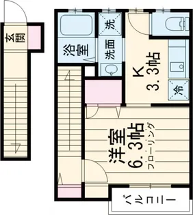 サニーパーク【2階】の間取り