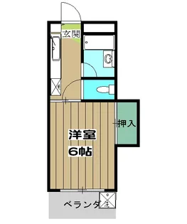 コスモ桂【111号室】の間取り