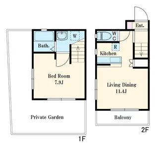 SACRAS CHIGASAKI【203号室】の間取り