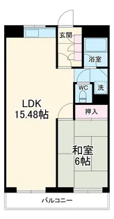 東八コーポ【4階】の間取り