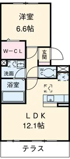 クレア浦里 B棟【1階】の間取り