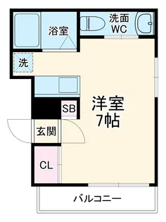スカイハイツ南行徳【1階】の間取り