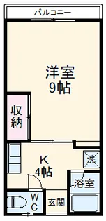 うすいコーポ【1階】の間取り
