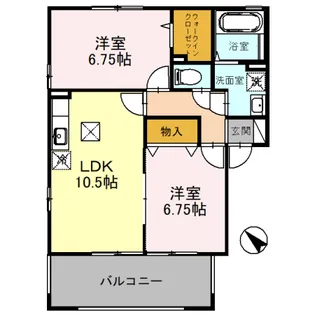 サンテラス【1階】の間取り