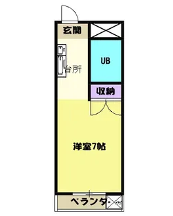ライトハイツ B【203号室】の間取り