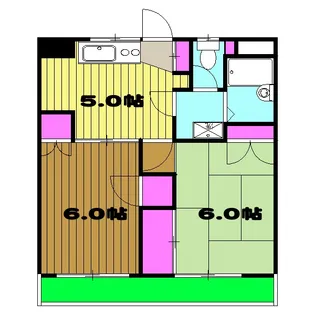プティシャトレJIS【2階】の間取り
