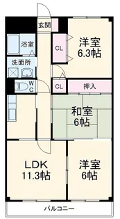 プレステージ15【105号室】の間取り