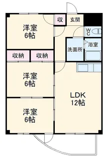 シェラトン広瀬【2階】の間取り