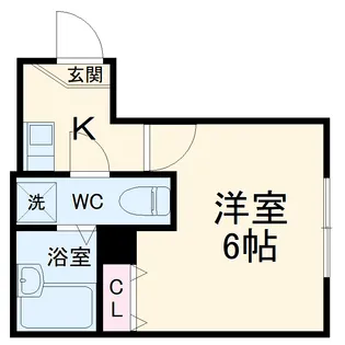 リバーサイド滝頭B棟【2階】の間取り