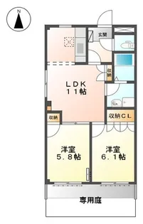 羽鳥セントラル【1階】の間取り