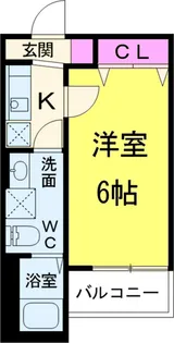 ベルメント陣屋前A棟【1階】の間取り