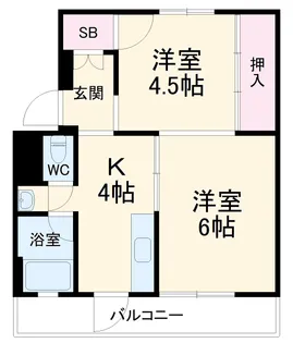 池田マンション3号棟【2階】の間取り