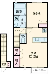 アルコバレノ【2階】の間取り