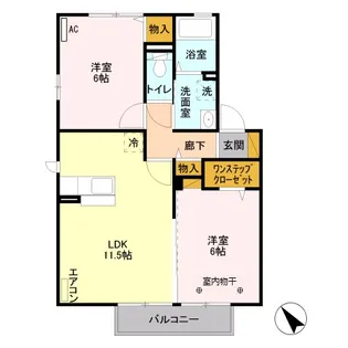 アネシス B【2階】の間取り