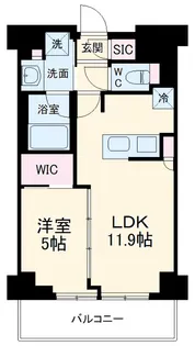 ラティエラ武蔵小杉【1階】の間取り