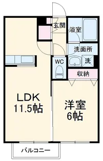 リバーサイドコート【1階】の間取り