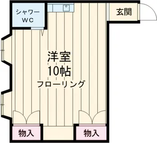 サウスレイク【201号室】の間取り