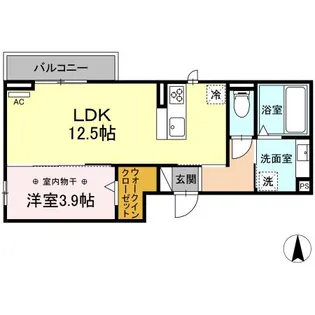カーム野田【3階】の間取り